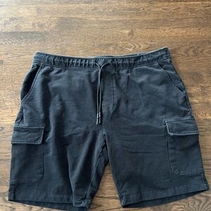 Black Men's Cargo Shorts